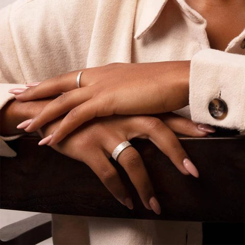 TEXTURED RING - STERLING SILVER