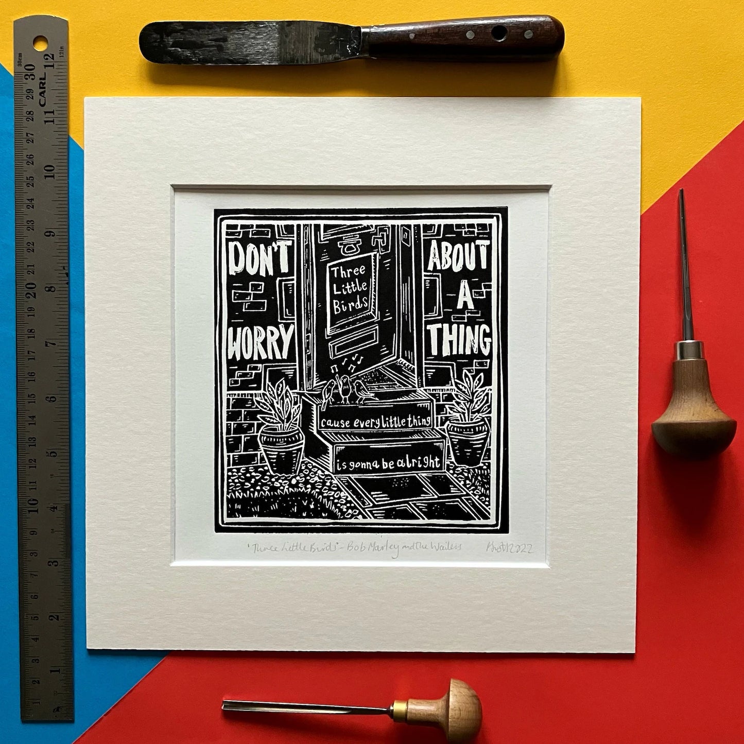 THREE LITTLE BIRDS PRINT