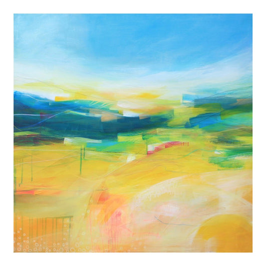 Time to Heal landscape print by Victoria Wylie inspired by Balmashanner Hill