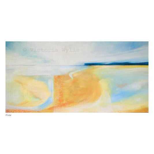 Limited edition Angus coastline print with soft white mount, inspired by Carnoustie’s scenic east coast of Scotland