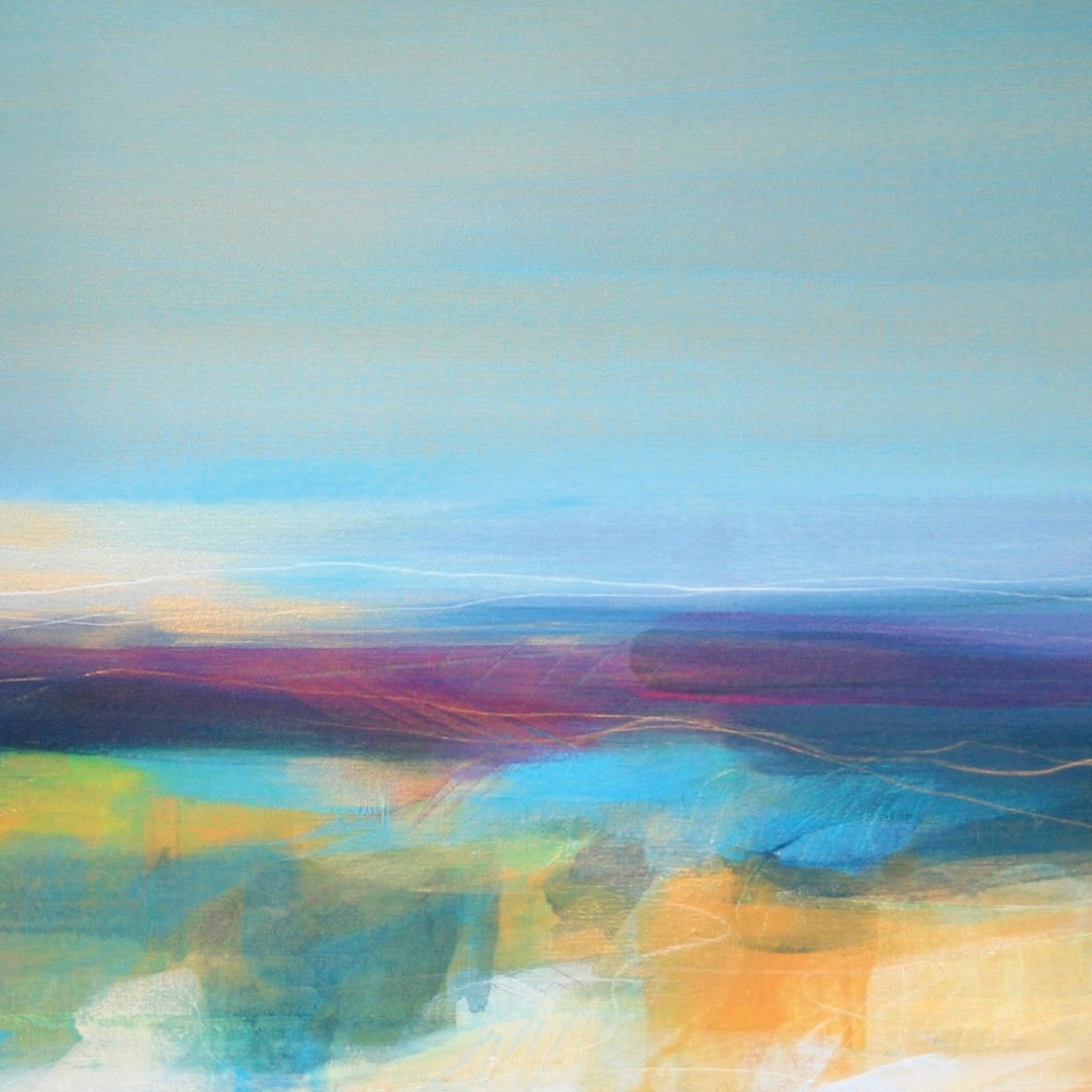 Set of five 10x10cm blank greeting cards with assorted designs, printed on 350g GenYous® paper