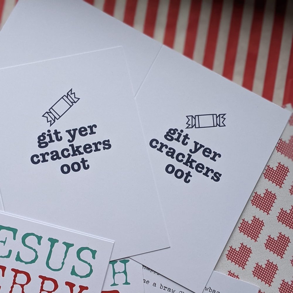 GET YER CRACKERS OOT CARD