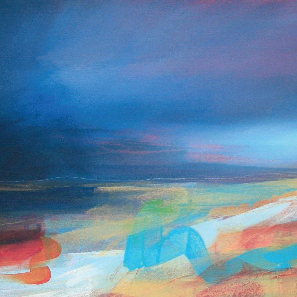 Set of five 10x10cm blank greeting cards with assorted designs, printed on 350g GenYous® paper