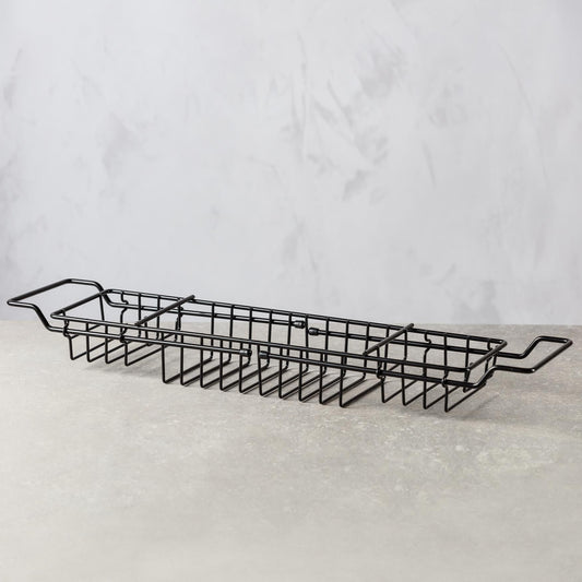 BLACK WIRE BATH RACK