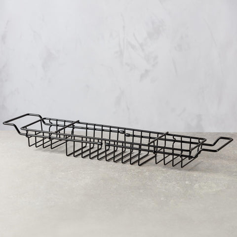 BLACK WIRE BATH RACK