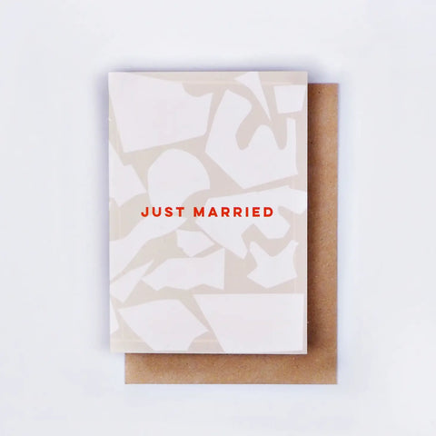 JUST MARRIED CARD