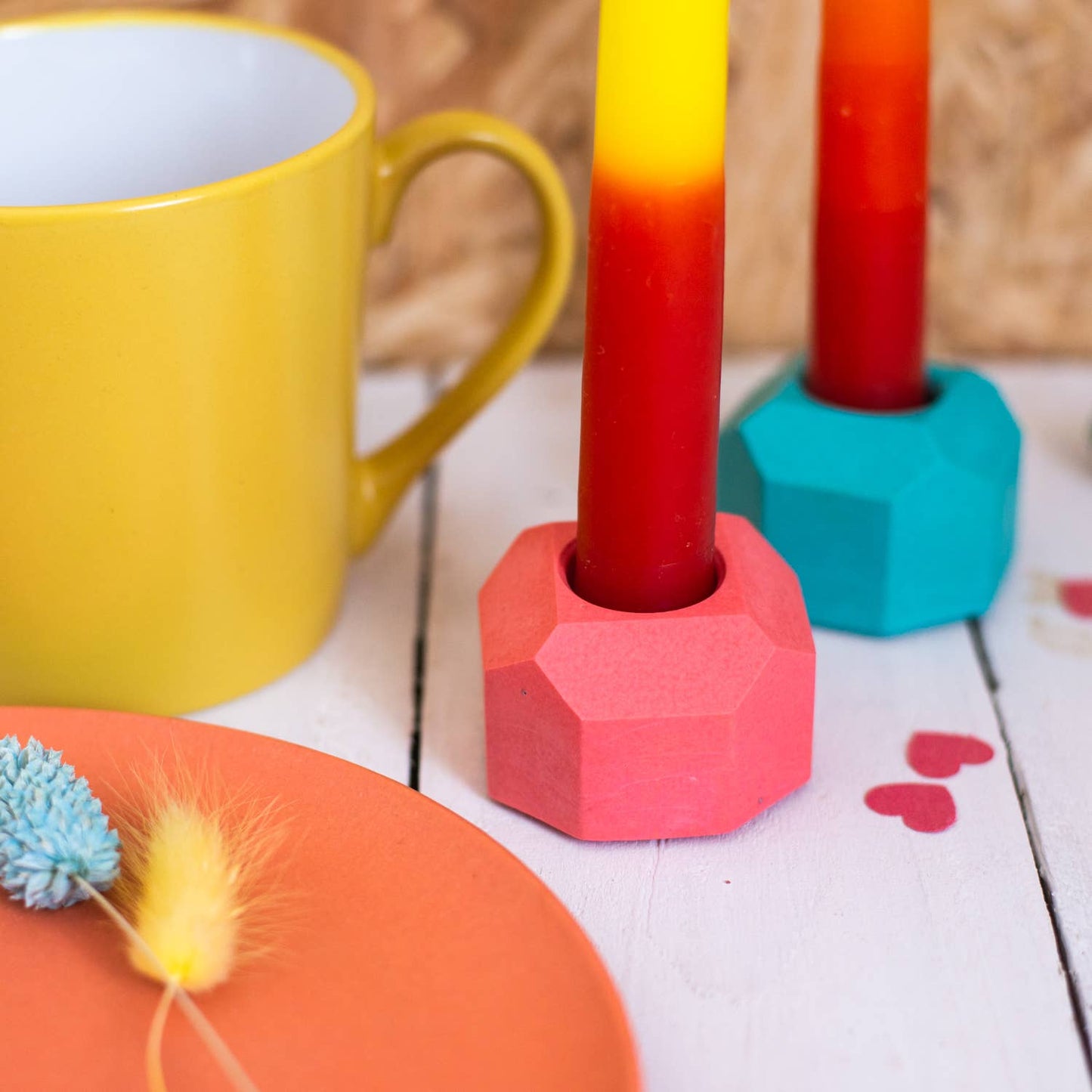 SUMMER BRIGHTS CANDLE HOLDER
