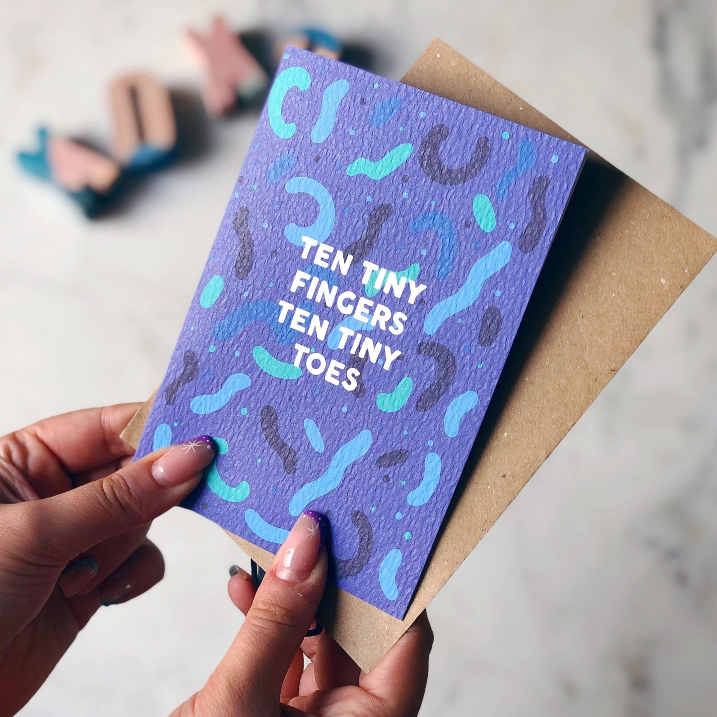 TEN TINY FINGERS CARD