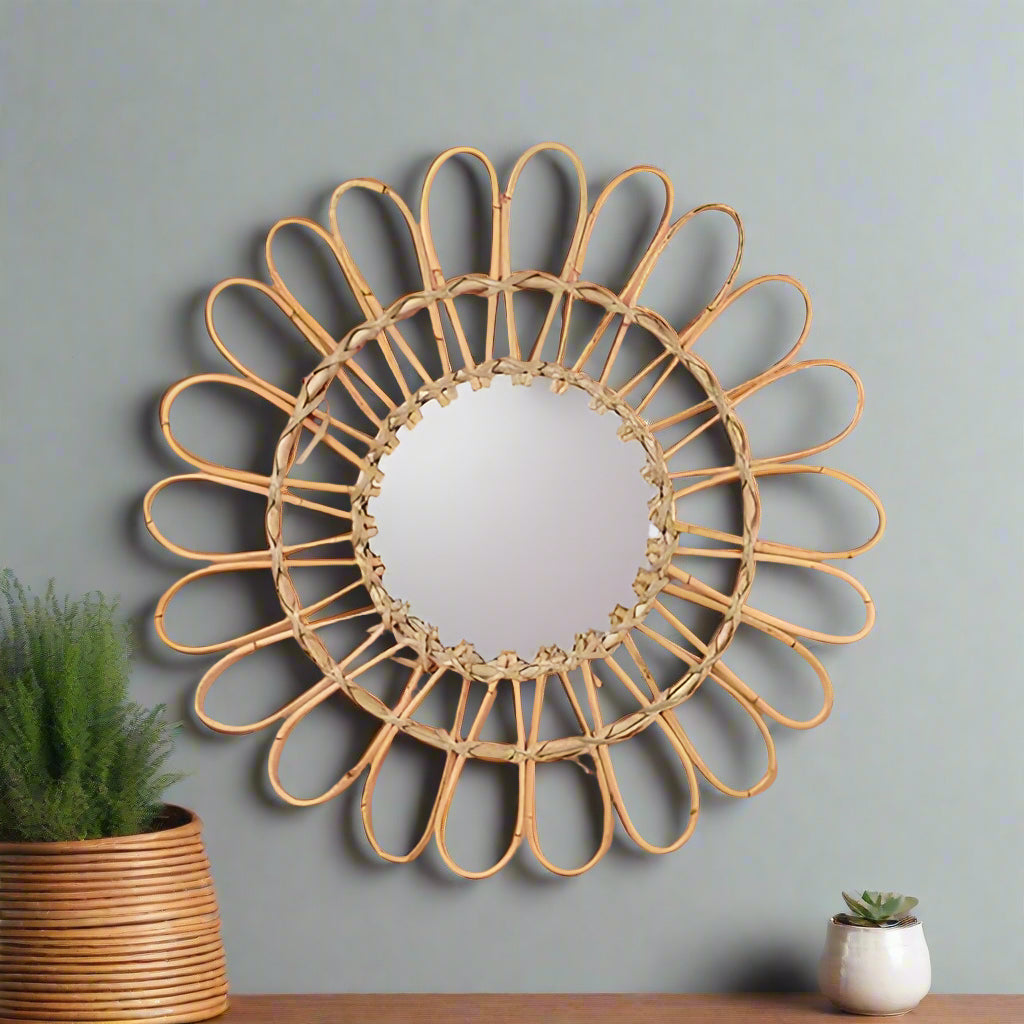 POSEY RATTAN MIRROR
