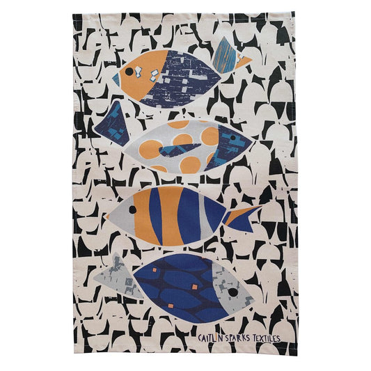 4 FISH TEATOWEL