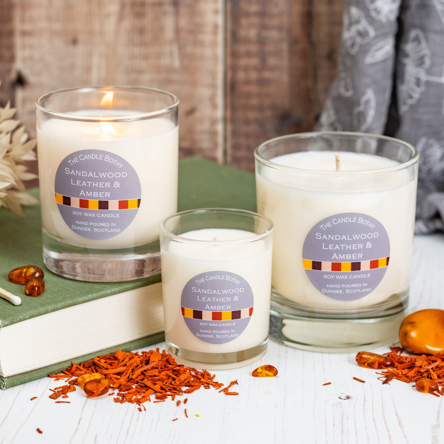 SANDALWOOD, LEATHER & AMBER