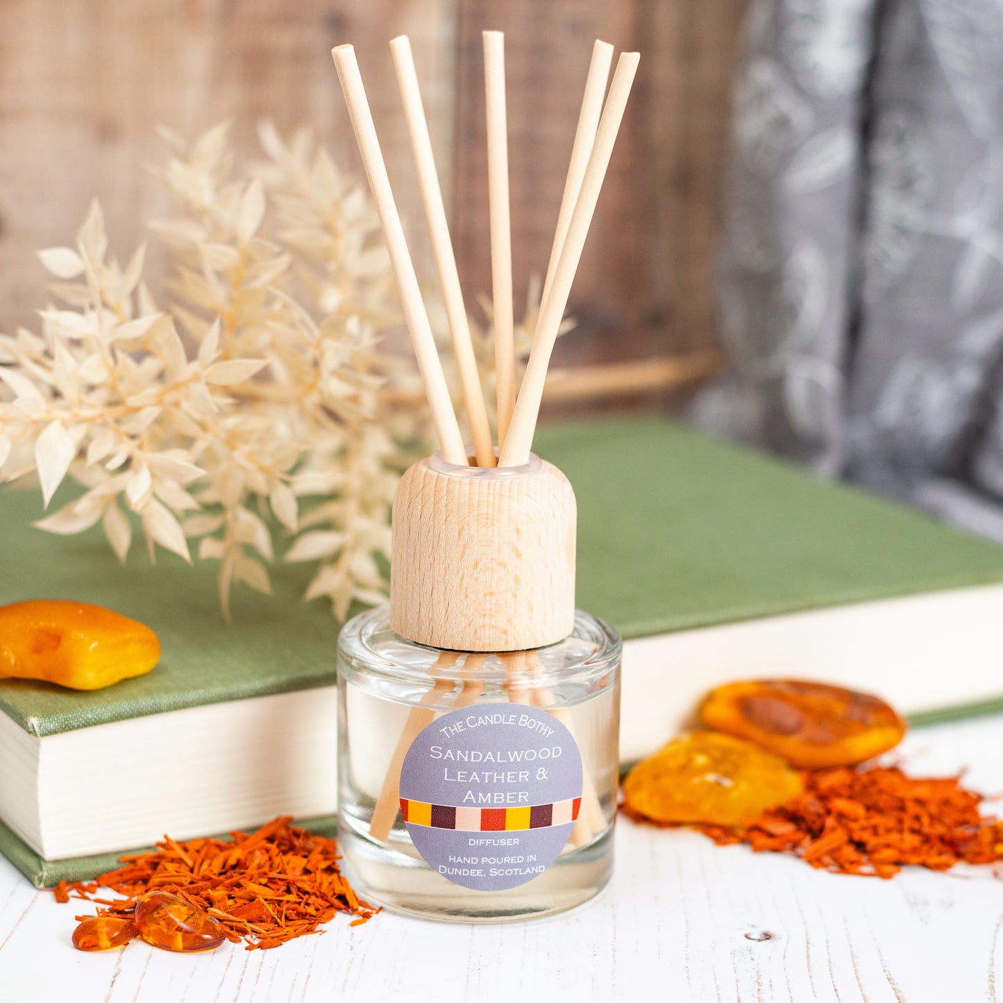 SANDALWOOD, LEATHER & AMBER