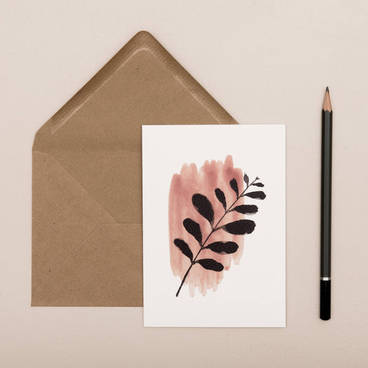 ABSTRACT LEAF CARD