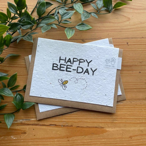 PLANTABLE 'HAPPY BEE DAY' CARD