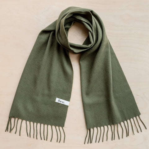 OLIVE LAMBSWOOL SCARF