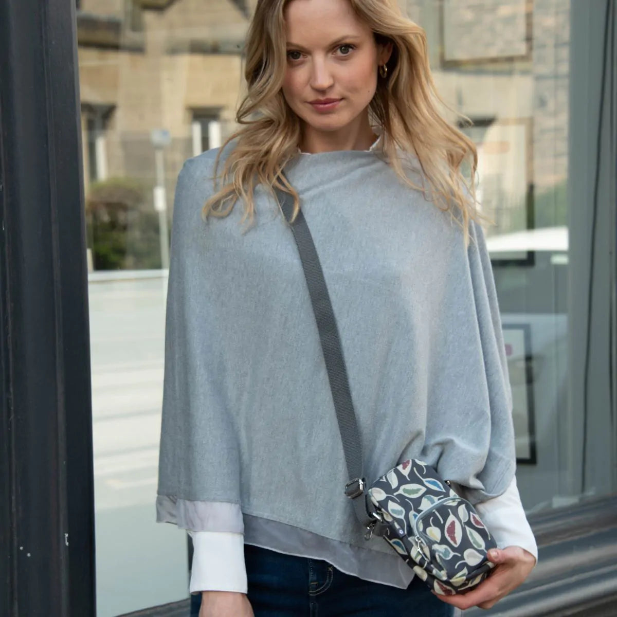 BERLIN OIL CLOTH PRINTED MINI CROSSBODY POUCH