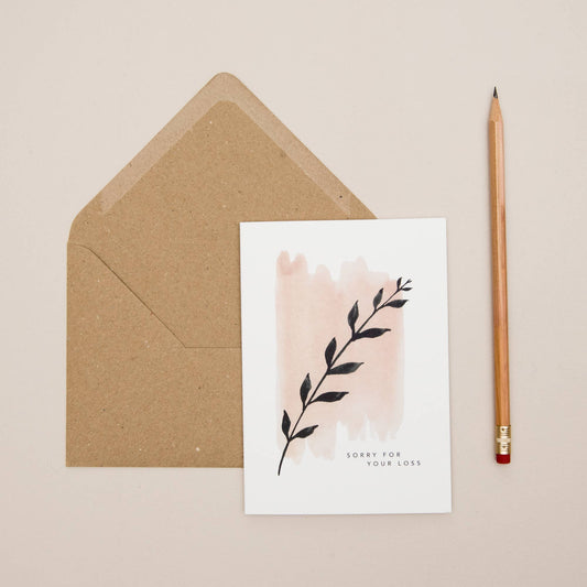 LEAF SORRY FOR YOUR LOSS CARD
