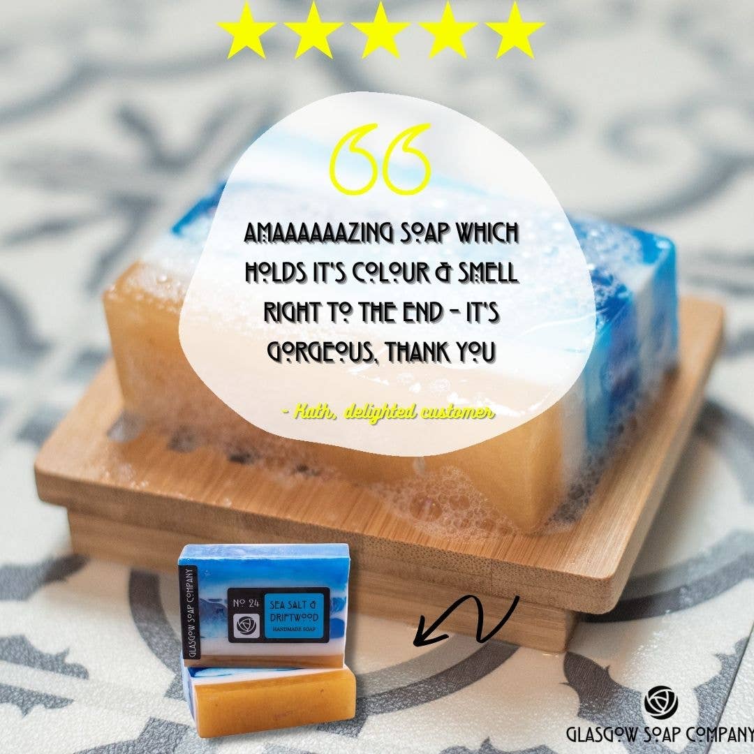 SEA SALT & DRIFTWOOD HANDMADE SOAP SLICE