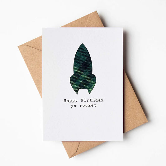 HAPPY BIRTHDAY YA ROCKET CARD