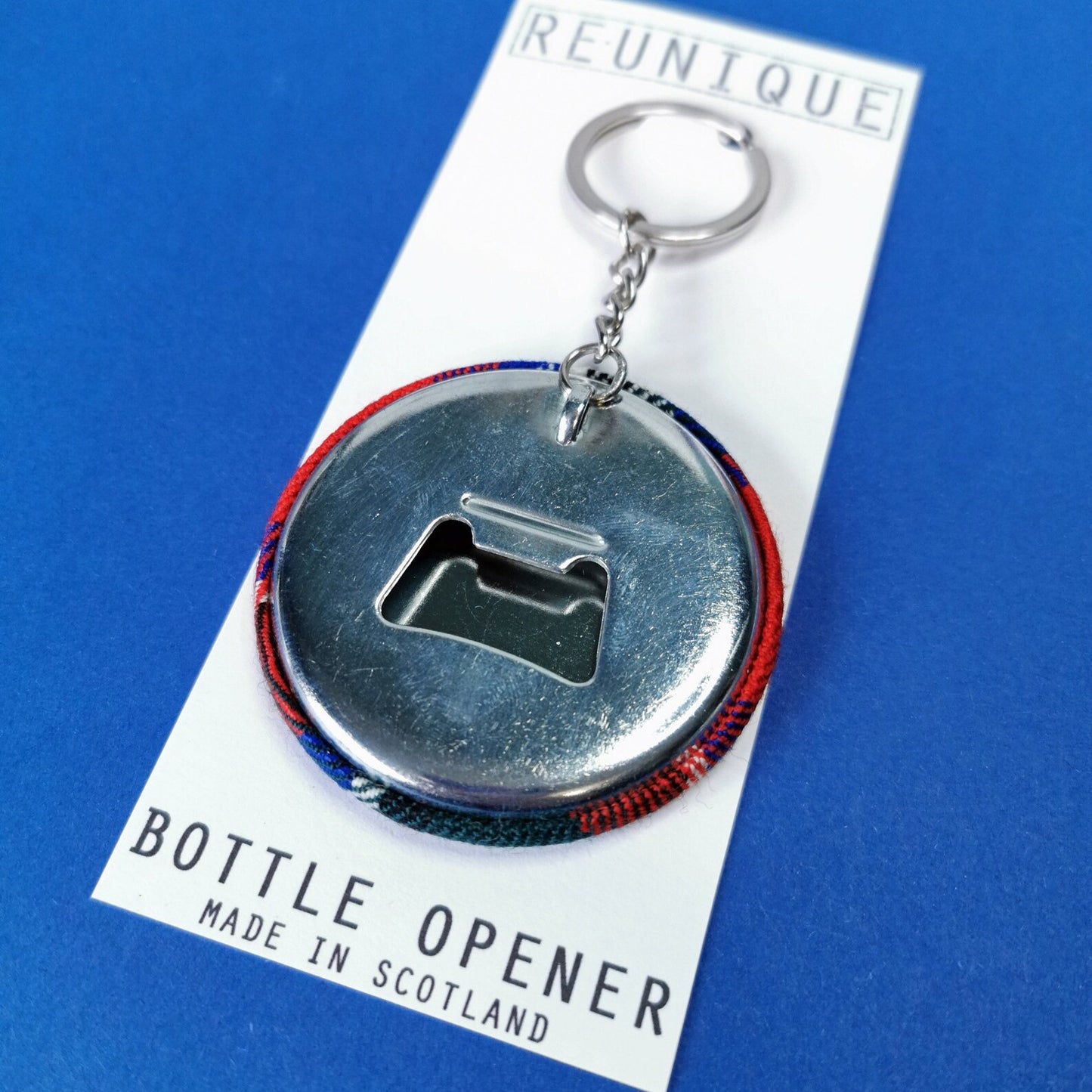 TARTAN BOTTLE OPENER KEYRING