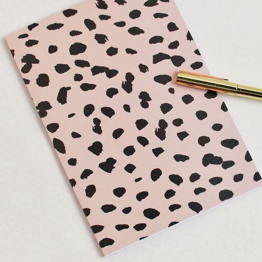 NOTEBOOK - BLUSH + BLACK SPOT