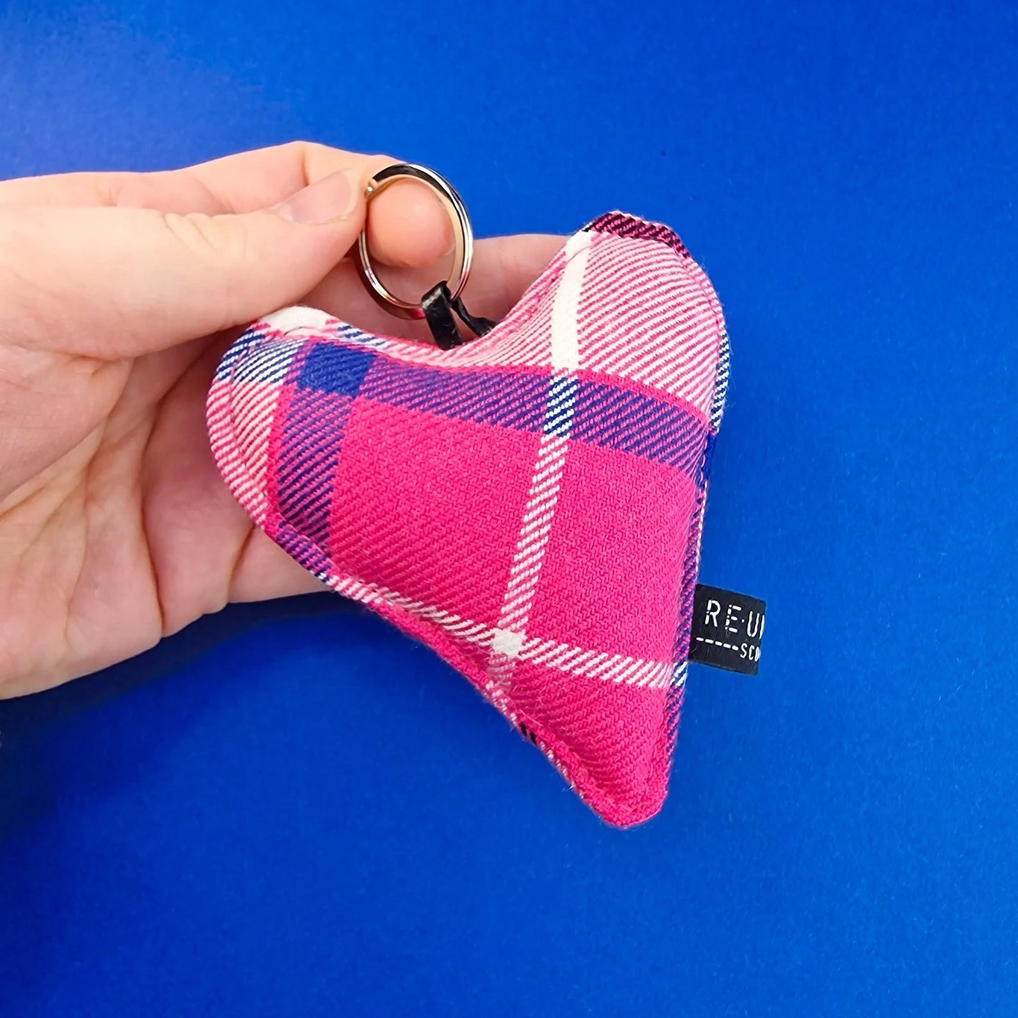 TARTAN HEART KEYRING - LARGE