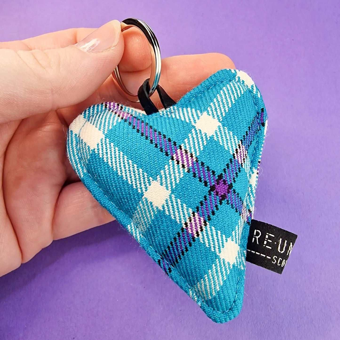 TARTAN HEART KEYRING - LARGE