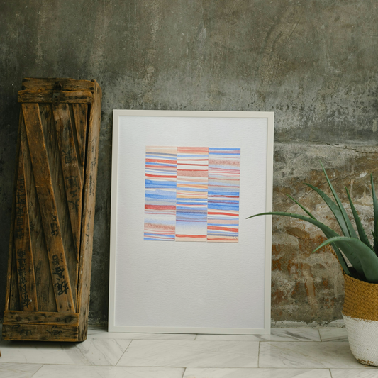 CALM  WATERCOLOUR COLLAGE