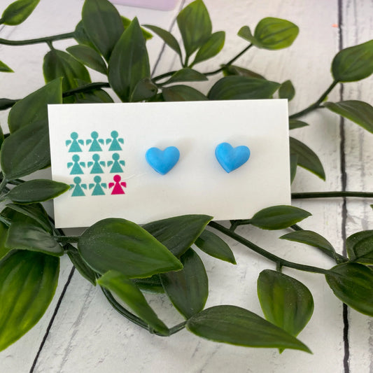 ZERO WASTE HEART STUDS