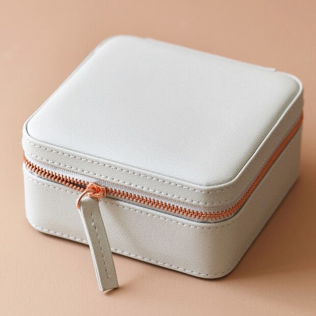 MEDIUM SQUARE TRAVEL JEWELLERY BOX