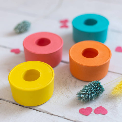 SUMMER BRIGHTS ROUND CANDLE HOLDER