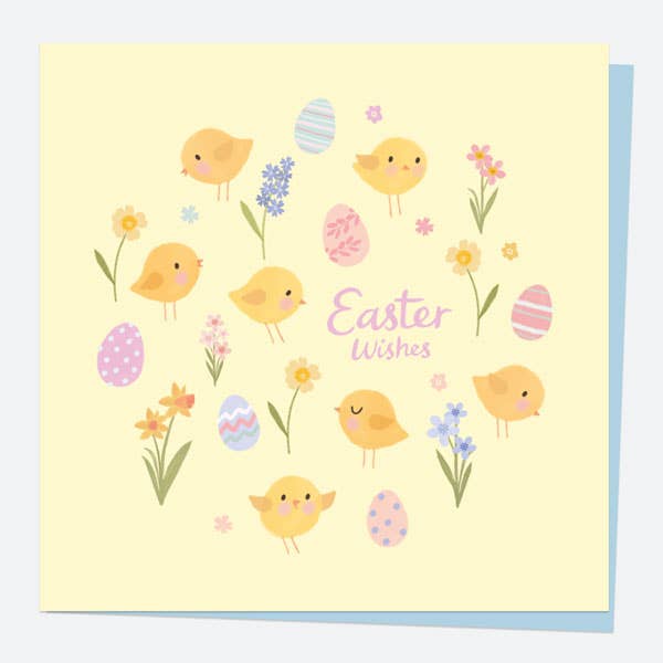 EASTER CARD - Yellow Chicks