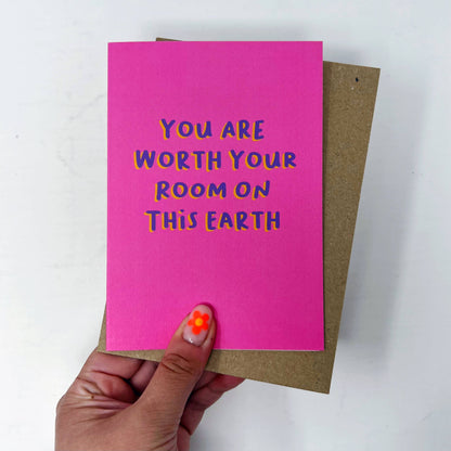 YOU ARE WORTH YOUR ROOM CARD