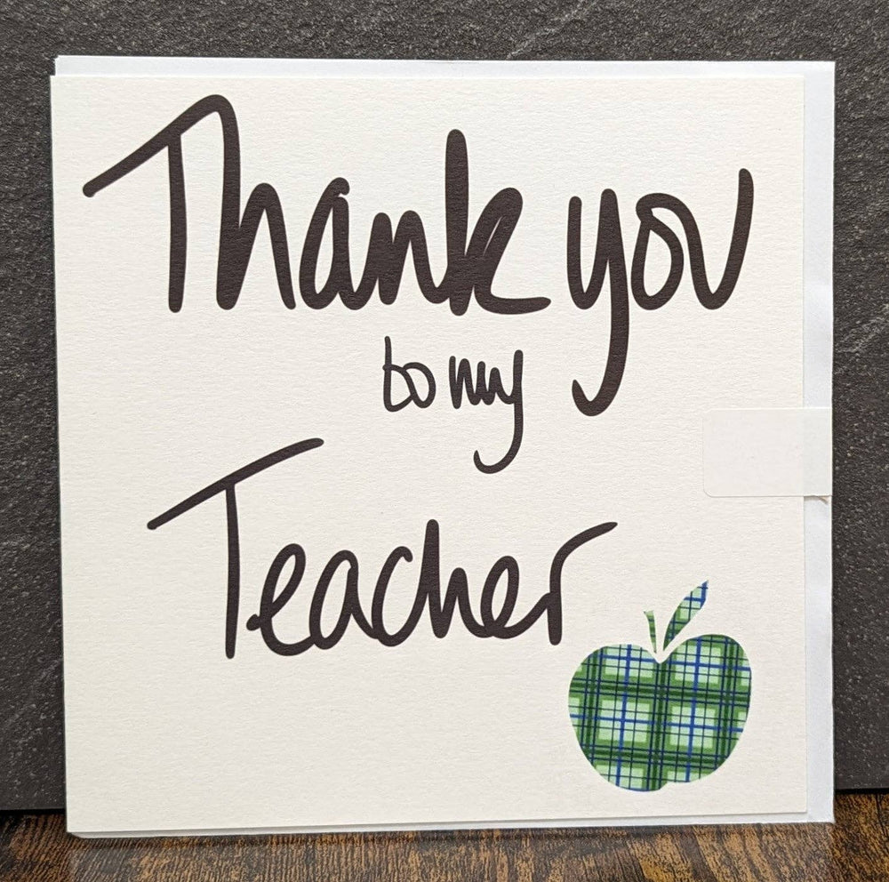 TEACHER - THANK YOU - APPLE CARD