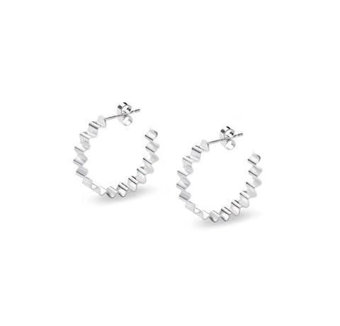 CLASSIC ONDULEE HOOPS - SILVER