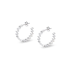 CLASSIC ONDULEE HOOPS - SILVER