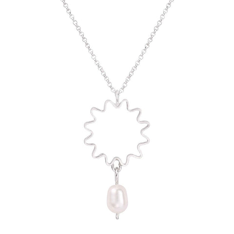 MINI PEARL PENDANT - SILVER
