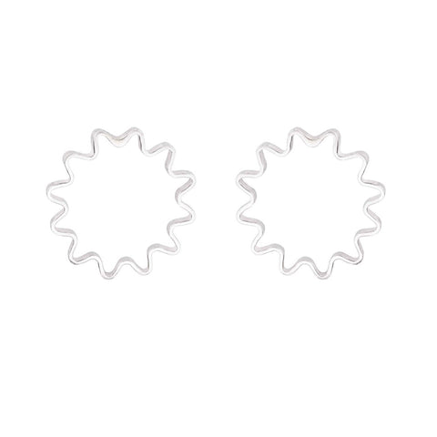MINI ONDULEE EARRINGS - SILVER