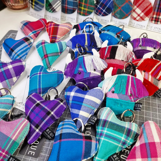 TARTAN HEART KEYRING - SMALL