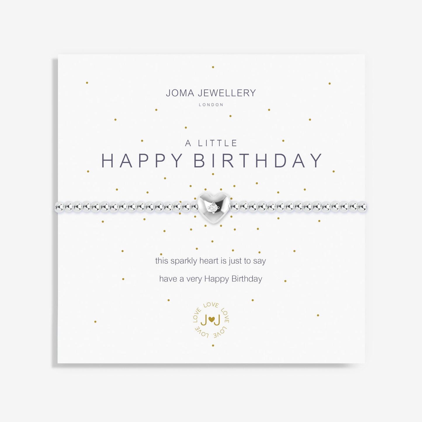 A LITTLE 'HAPPY BIRTHDAY' SILVER BRACELET