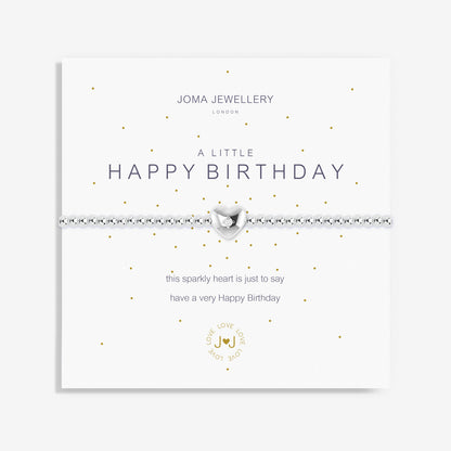 A LITTLE 'HAPPY BIRTHDAY' SILVER BRACELET