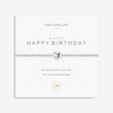 A LITTLE 'HAPPY BIRTHDAY' SILVER BRACELET
