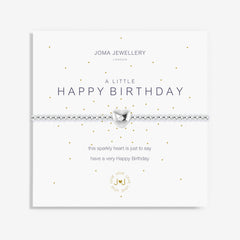 A LITTLE 'HAPPY BIRTHDAY' SILVER BRACELET