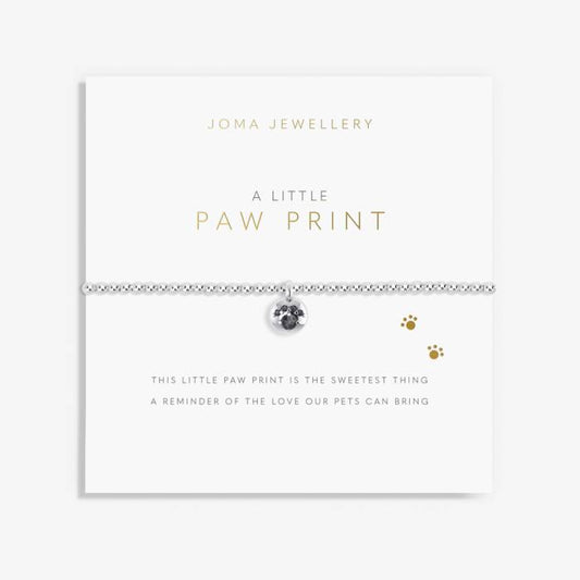A LITTLE 'PAW PRINT' SILVER BRACELET
