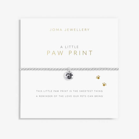A LITTLE 'PAW PRINT' SILVER BRACELET