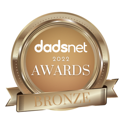 Bronze award badge from dadsnet 2022 on a white background