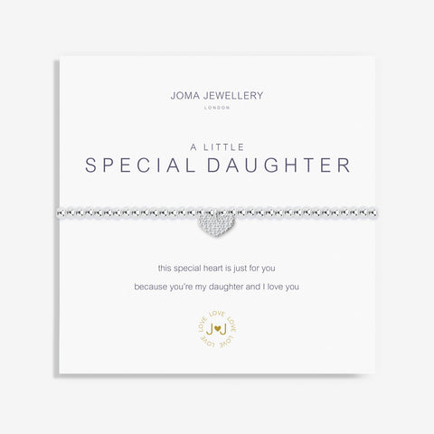 A LITTLE 'SPECIAL DAUGHTER' SILVER BRACELET