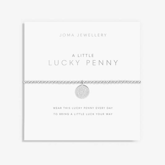 A LITTLE 'LUCKY PENNY' SILVER BRACELET