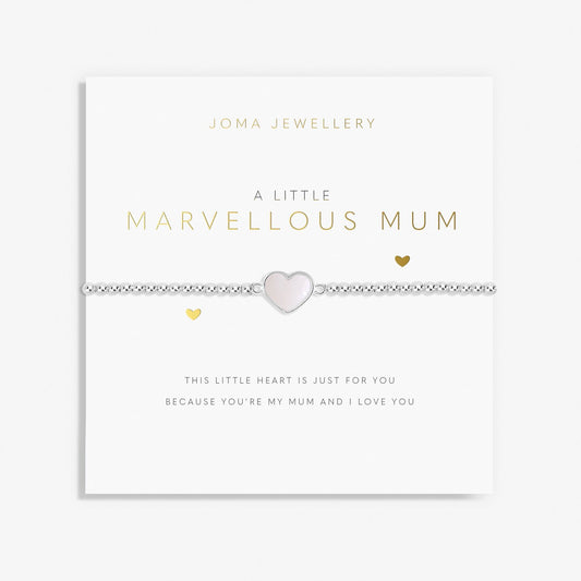 A LITTLE 'MARVELLOUS MUM' SILVER BRACELET