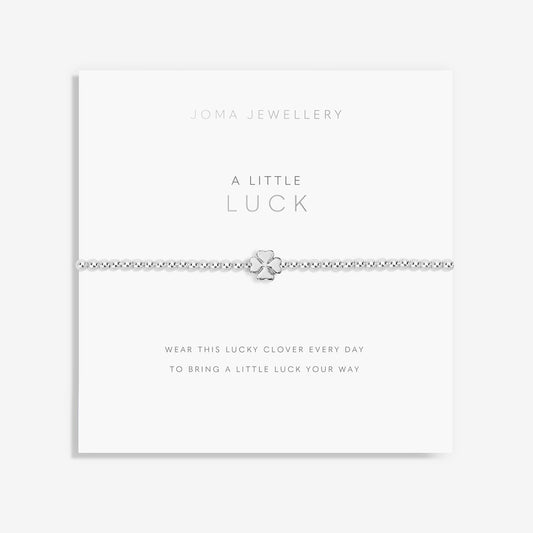 A LITTLE 'LUCK' SILVER BRACELET